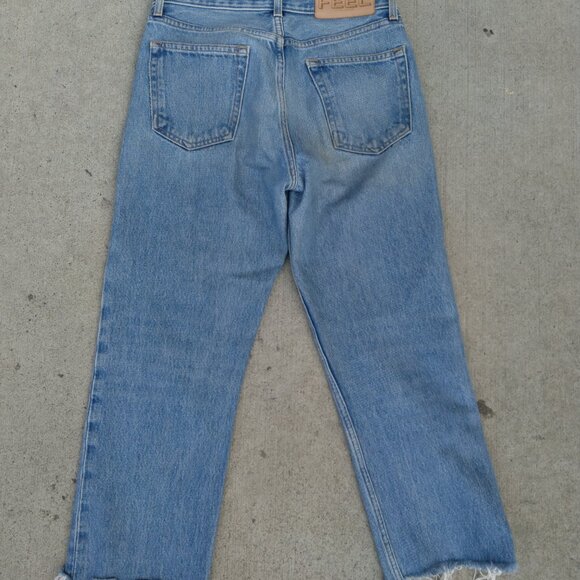 The Feel Studio Inc Cropped Leg Straight Jeans Blue Women’s Size 27 - Picture 12 of 16